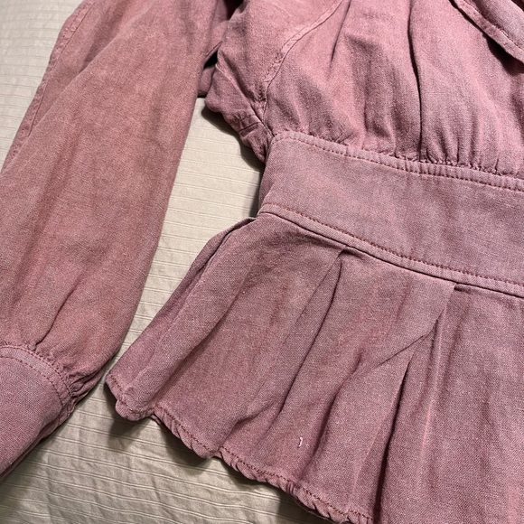 Free People Joani Belted Peplum Jacket - Picture 7 of 8